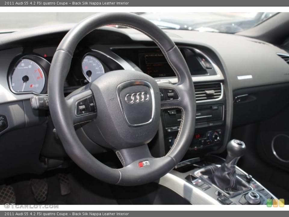 Black Silk Nappa Leather Interior Dashboard for the 2011 Audi S5 4.2 FSI quattro Coupe #82519391