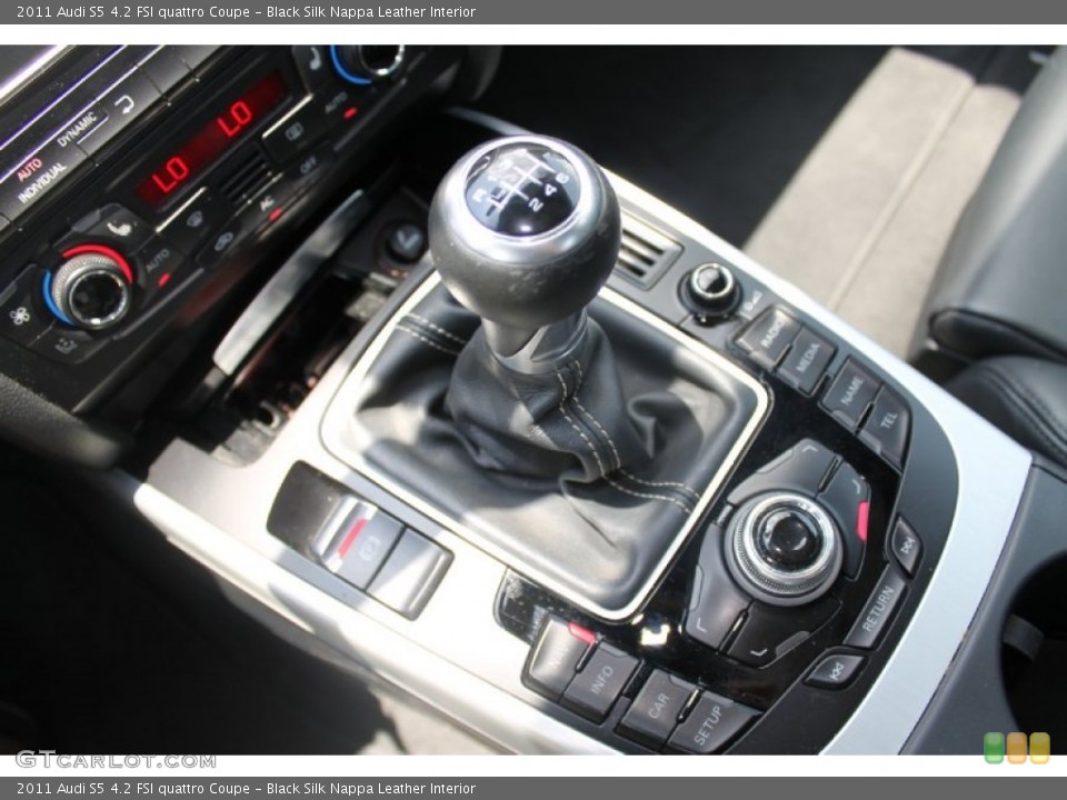 Black Silk Nappa Leather Interior Transmission for the 2011 Audi S5 4.2 FSI quattro Coupe #82519561