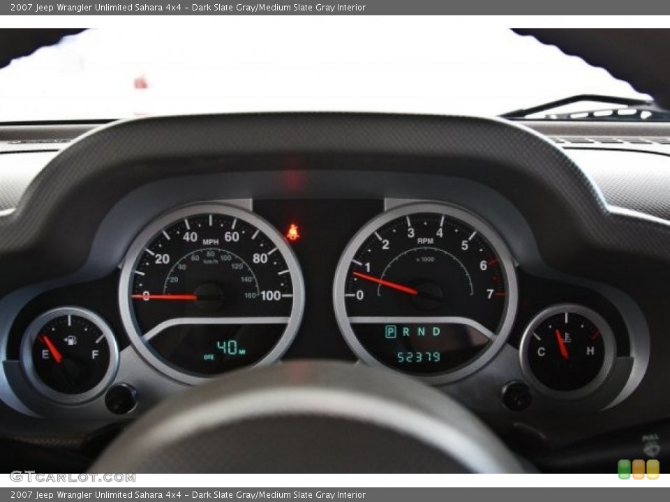 Dark Slate Gray/Medium Slate Gray Interior Gauges for the 2007 Jeep Wrangler Unlimited Sahara 4x4 #82519616
