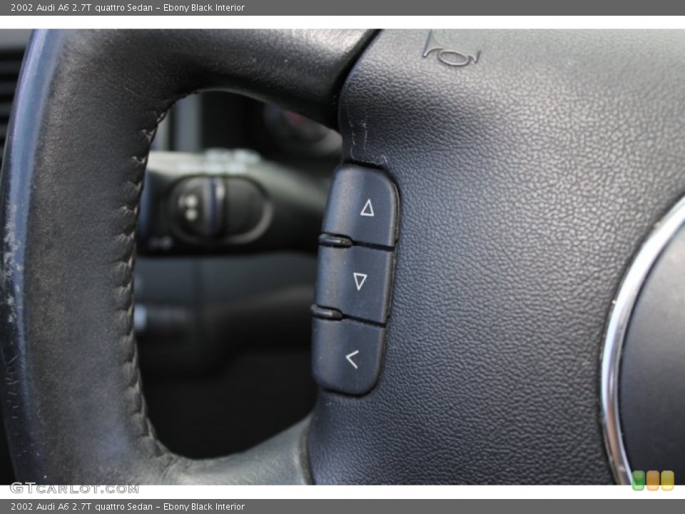 Ebony Black Interior Controls for the 2002 Audi A6 2.7T quattro Sedan #82521716