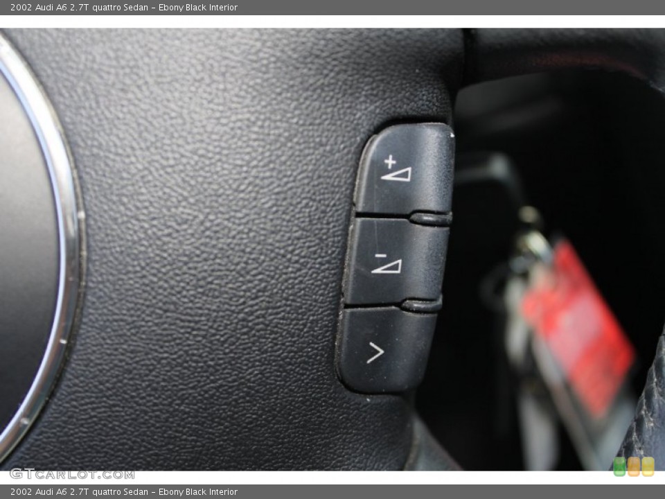 Ebony Black Interior Controls for the 2002 Audi A6 2.7T quattro Sedan #82521738
