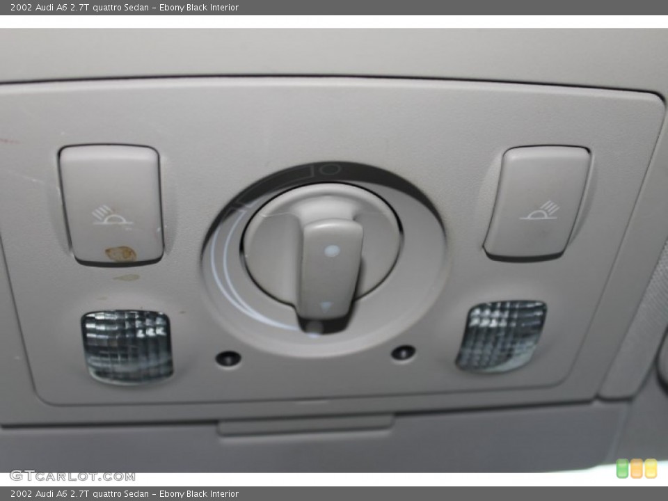 Ebony Black Interior Controls for the 2002 Audi A6 2.7T quattro Sedan #82521899