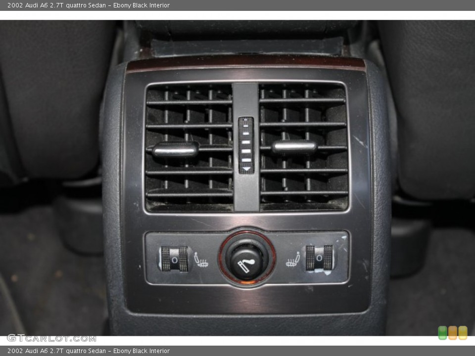 Ebony Black Interior Controls for the 2002 Audi A6 2.7T quattro Sedan #82522007