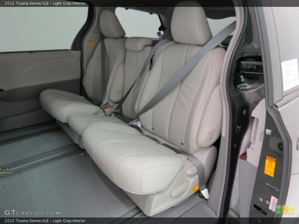 Light Gray Interior Rear Seat for the 2013 Toyota Sienna XLE #82522016