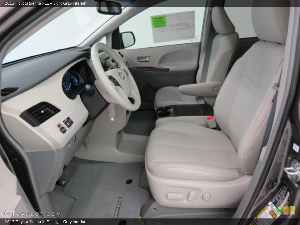 Light Gray Interior Front Seat for the 2013 Toyota Sienna XLE #82522055