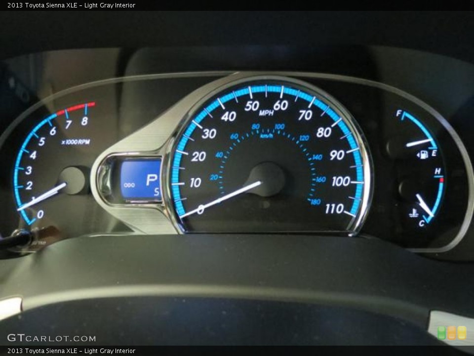 Light Gray Interior Gauges for the 2013 Toyota Sienna XLE #82522139