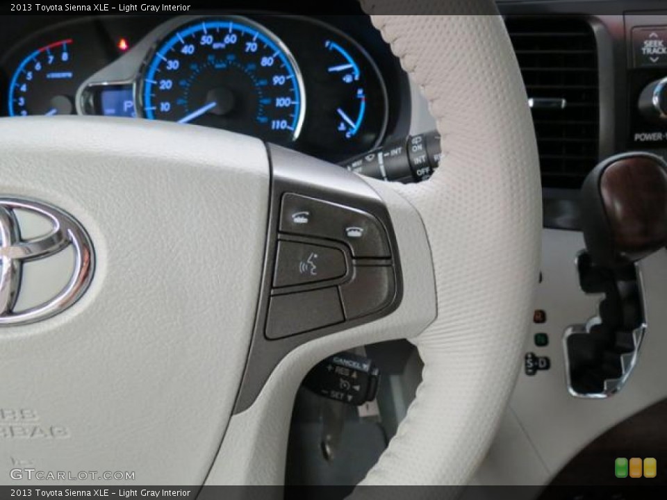 Light Gray Interior Controls for the 2013 Toyota Sienna XLE #82522199