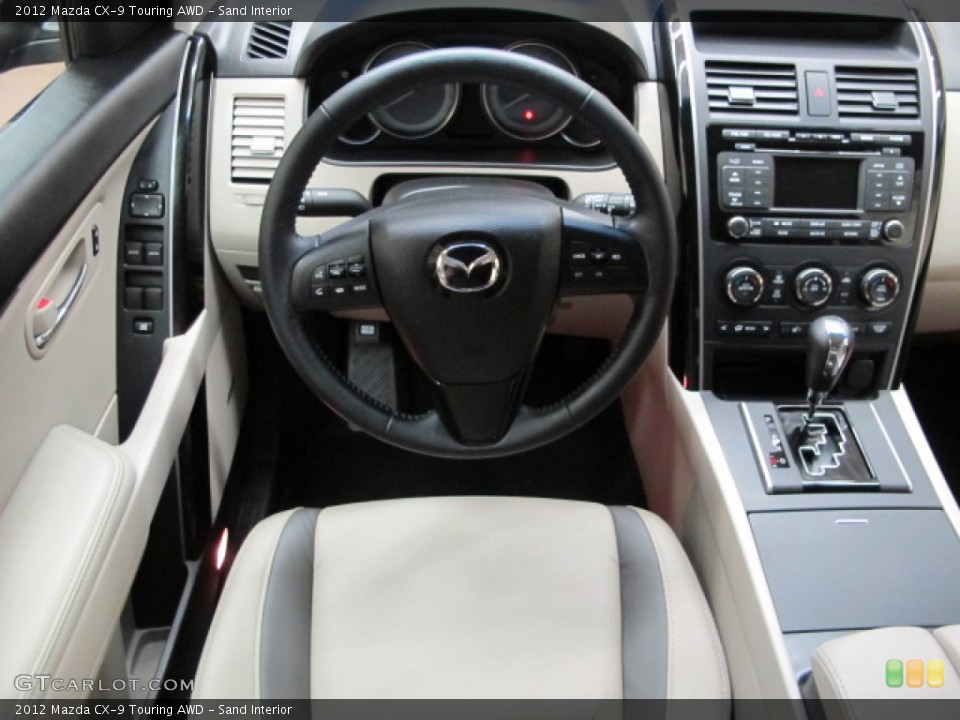 Sand Interior Dashboard for the 2012 Mazda CX-9 Touring AWD #82522434