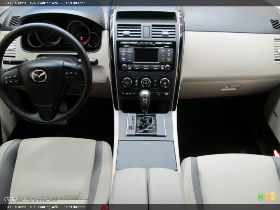 Sand Interior Dashboard for the 2012 Mazda CX-9 Touring AWD #82522454