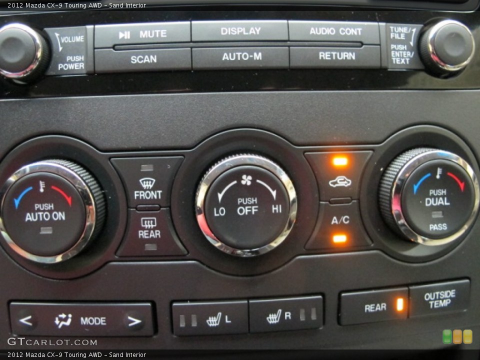 Sand Interior Controls for the 2012 Mazda CX-9 Touring AWD #82522639