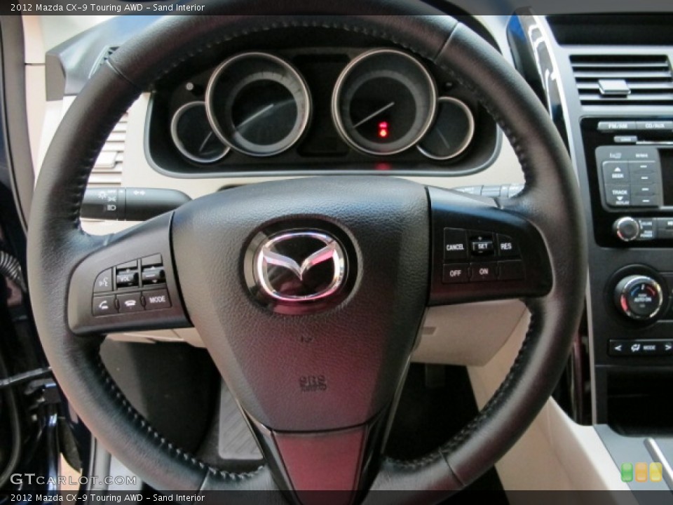 Sand Interior Steering Wheel for the 2012 Mazda CX-9 Touring AWD #82522751