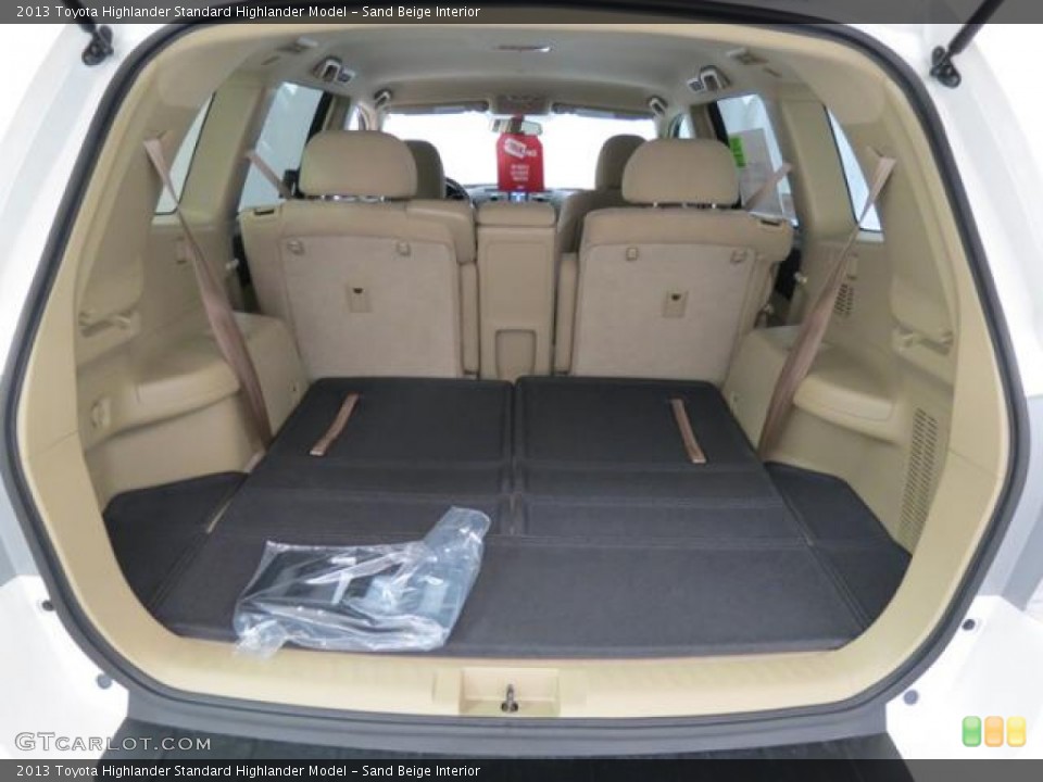 Sand Beige Interior Trunk for the 2013 Toyota Highlander  #82523890