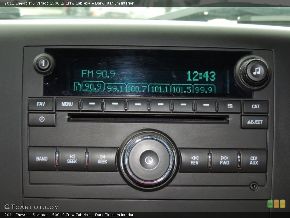 Dark Titanium Interior Audio System for the 2011 Chevrolet Silverado 1500 LS Crew Cab 4x4 #82525259