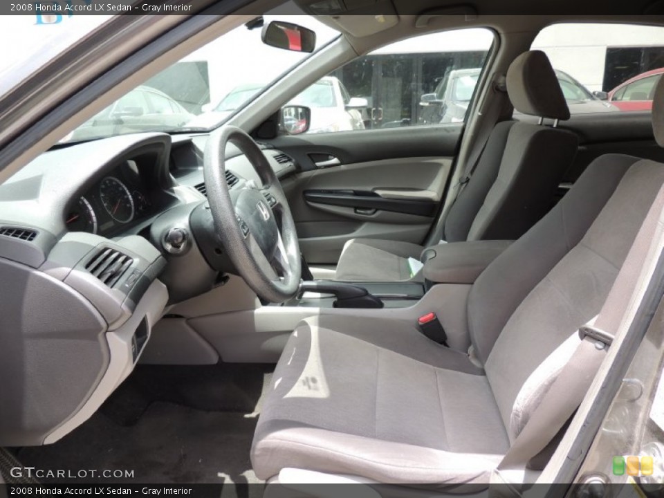 Gray Interior Front Seat for the 2008 Honda Accord LX Sedan #82525971