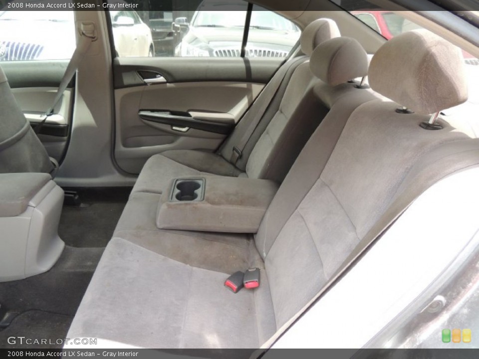 Gray Interior Rear Seat for the 2008 Honda Accord LX Sedan #82526024