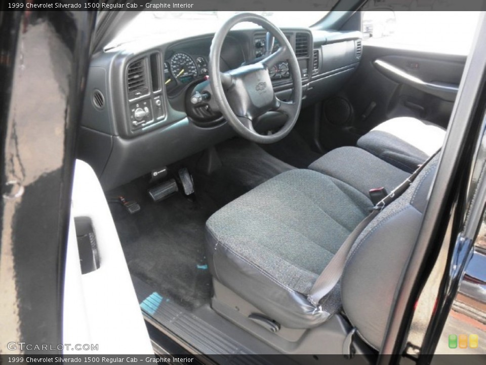 Graphite Interior Prime Interior for the 1999 Chevrolet Silverado 1500 Regular Cab #82526922