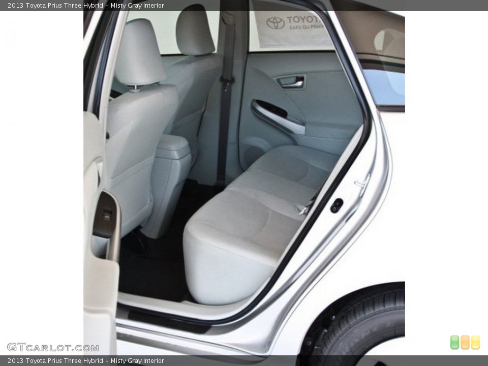 Misty Gray Interior Rear Seat for the 2013 Toyota Prius Three Hybrid #82526954