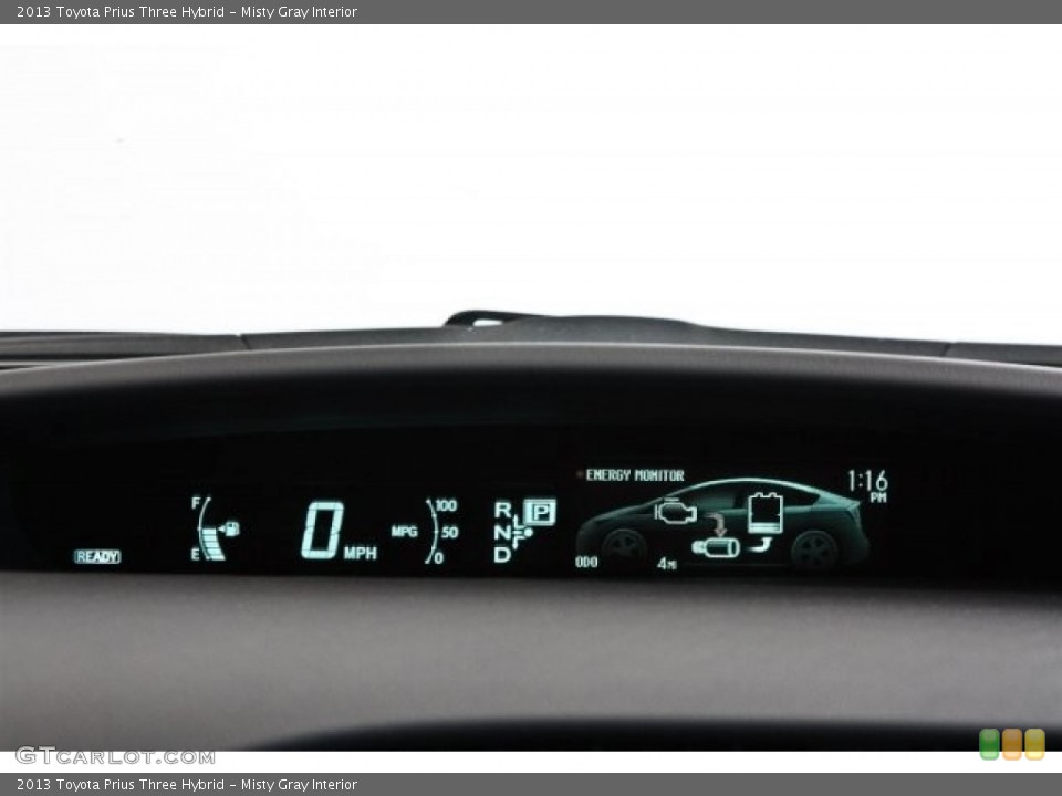Misty Gray Interior Gauges for the 2013 Toyota Prius Three Hybrid #82527013