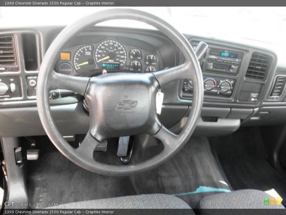 Graphite Interior Steering Wheel for the 1999 Chevrolet Silverado 1500 Regular Cab #82527017