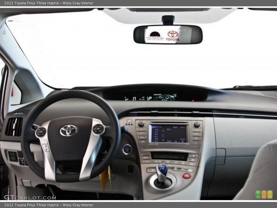 Misty Gray Interior Dashboard for the 2013 Toyota Prius Three Hybrid #82527032