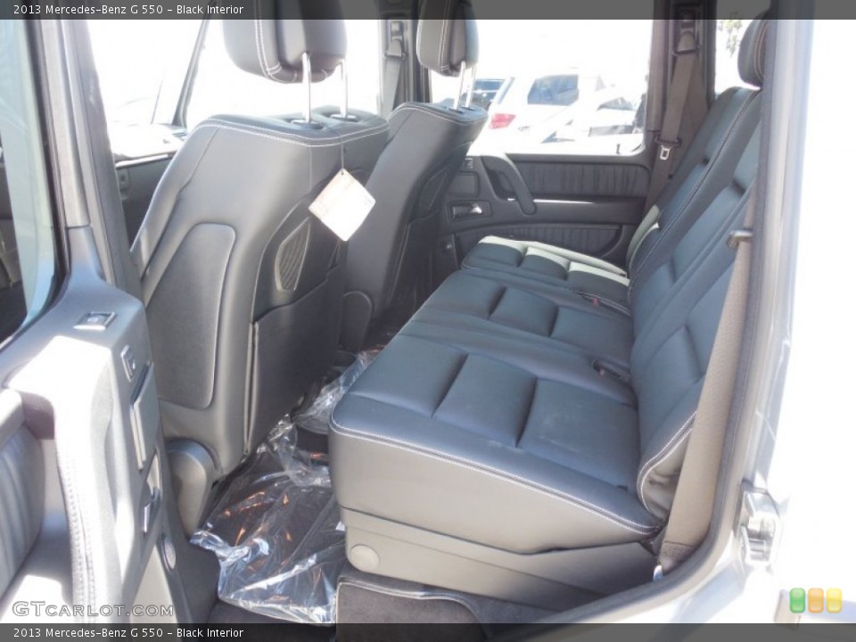 Black Interior Rear Seat for the 2013 Mercedes-Benz G 550 #82527536