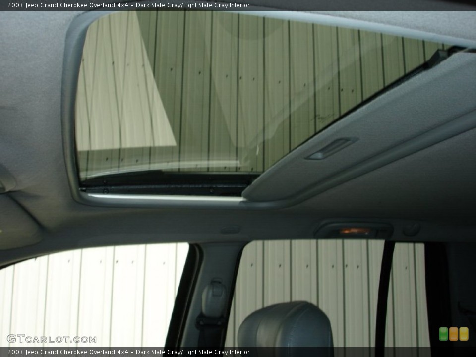 Dark Slate Gray/Light Slate Gray Interior Sunroof for the 2003 Jeep Grand Cherokee Overland 4x4 #82527725