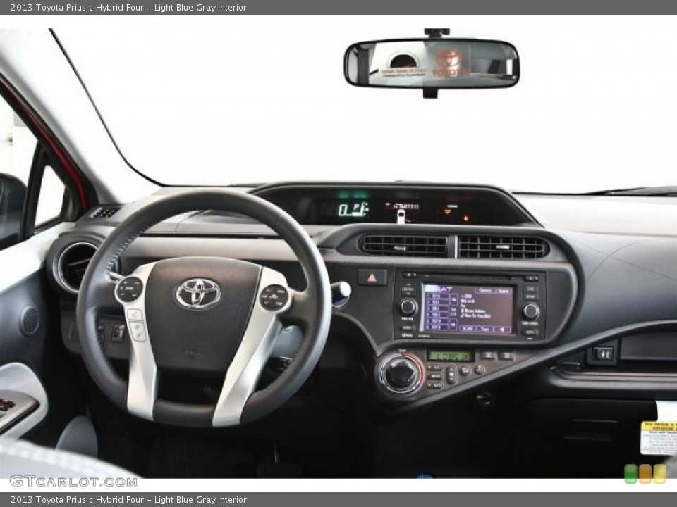 Light Blue Gray Interior Dashboard For The 2013 Toyota Prius