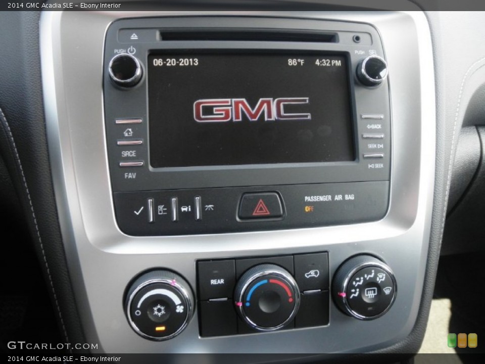 Ebony Interior Controls for the 2014 GMC Acadia SLE #82528292