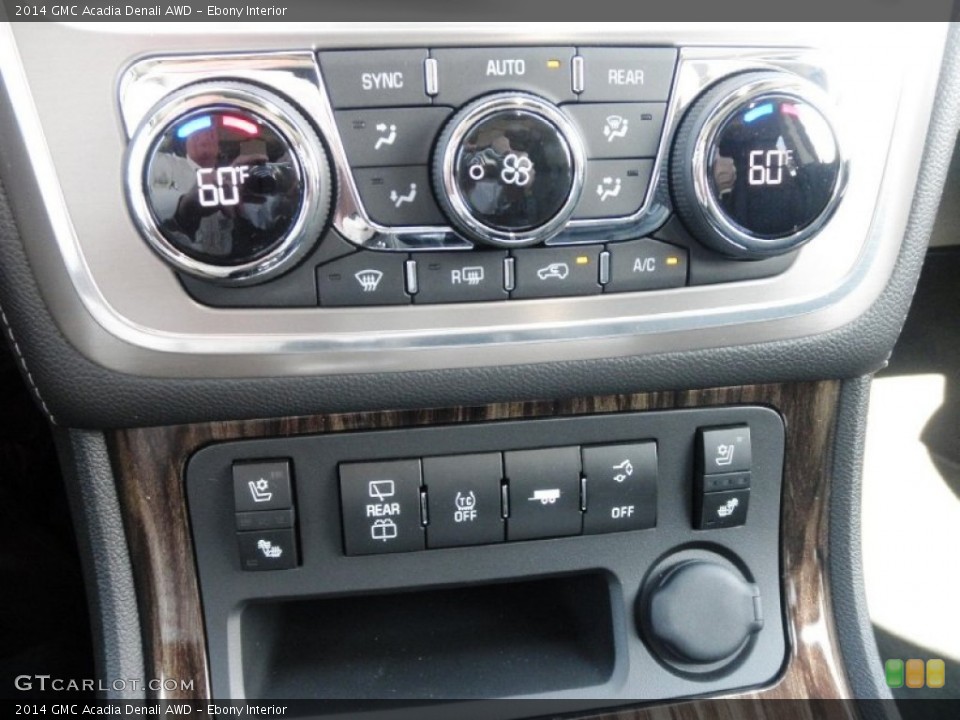 Ebony Interior Controls for the 2014 GMC Acadia Denali AWD #82529141