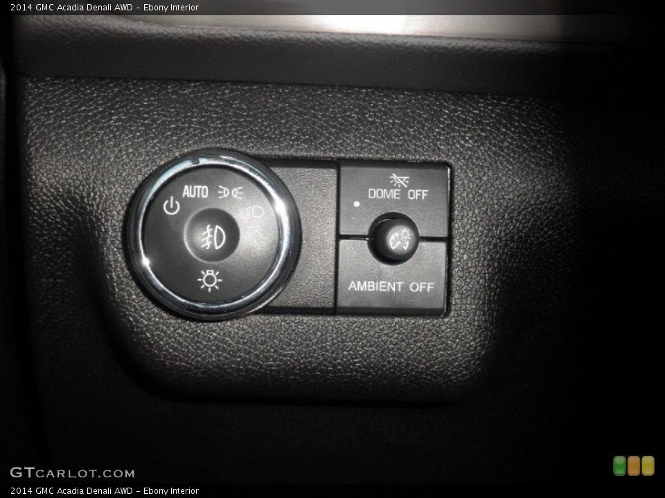 Ebony Interior Controls for the 2014 GMC Acadia Denali AWD #82529274