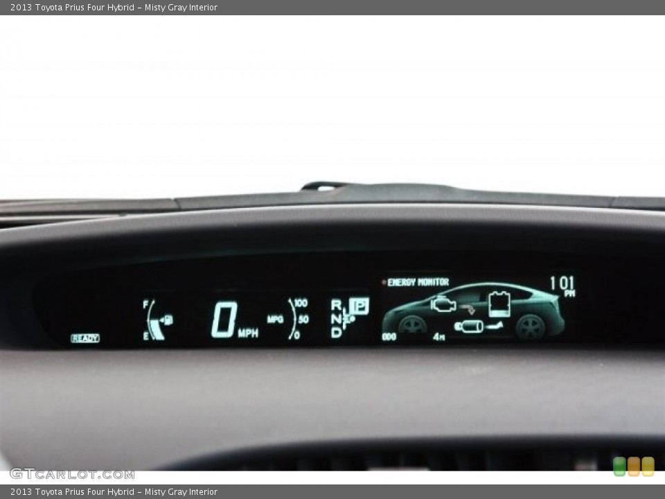 Misty Gray Interior Gauges for the 2013 Toyota Prius Four Hybrid #82529303