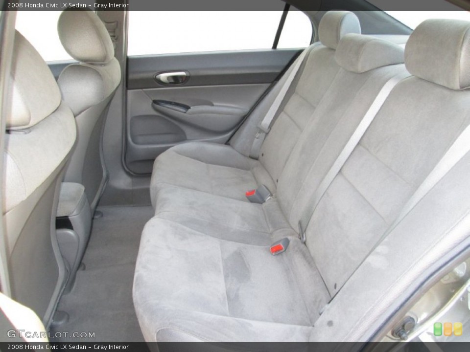 Gray Interior Rear Seat for the 2008 Honda Civic LX Sedan #82530722