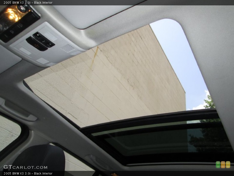 Black Interior Sunroof for the 2005 BMW X3 3.0i #82532396