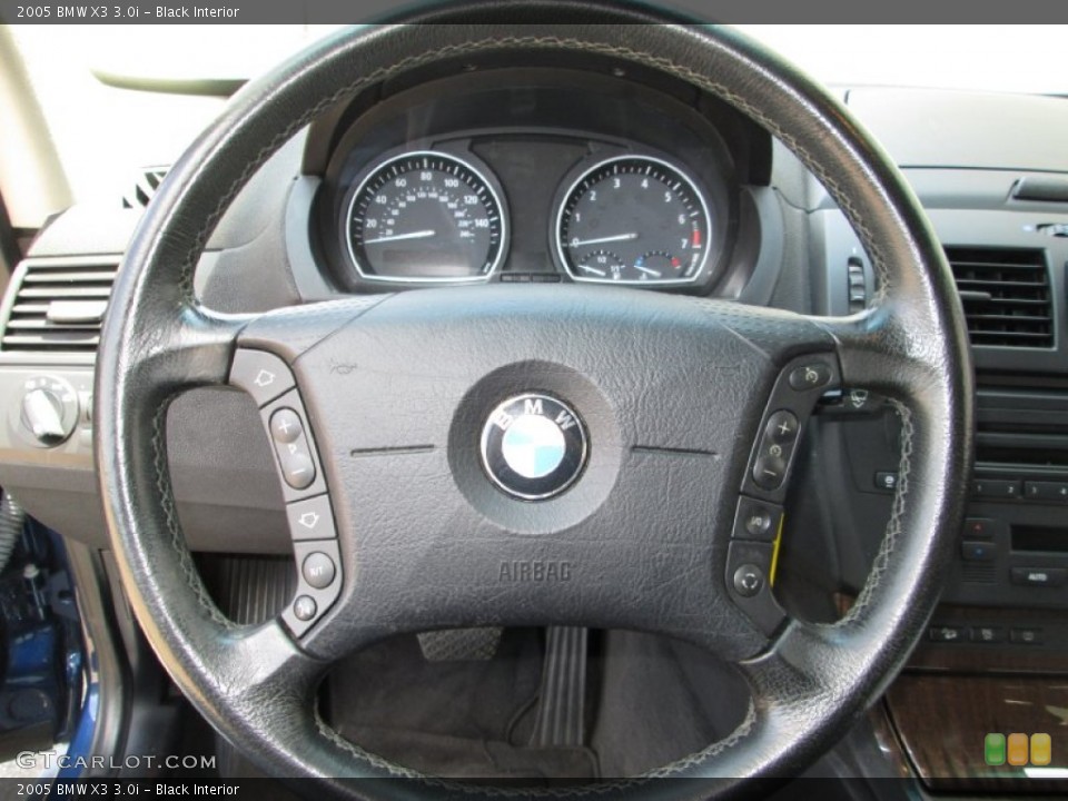 Black Interior Steering Wheel for the 2005 BMW X3 3.0i #82532471
