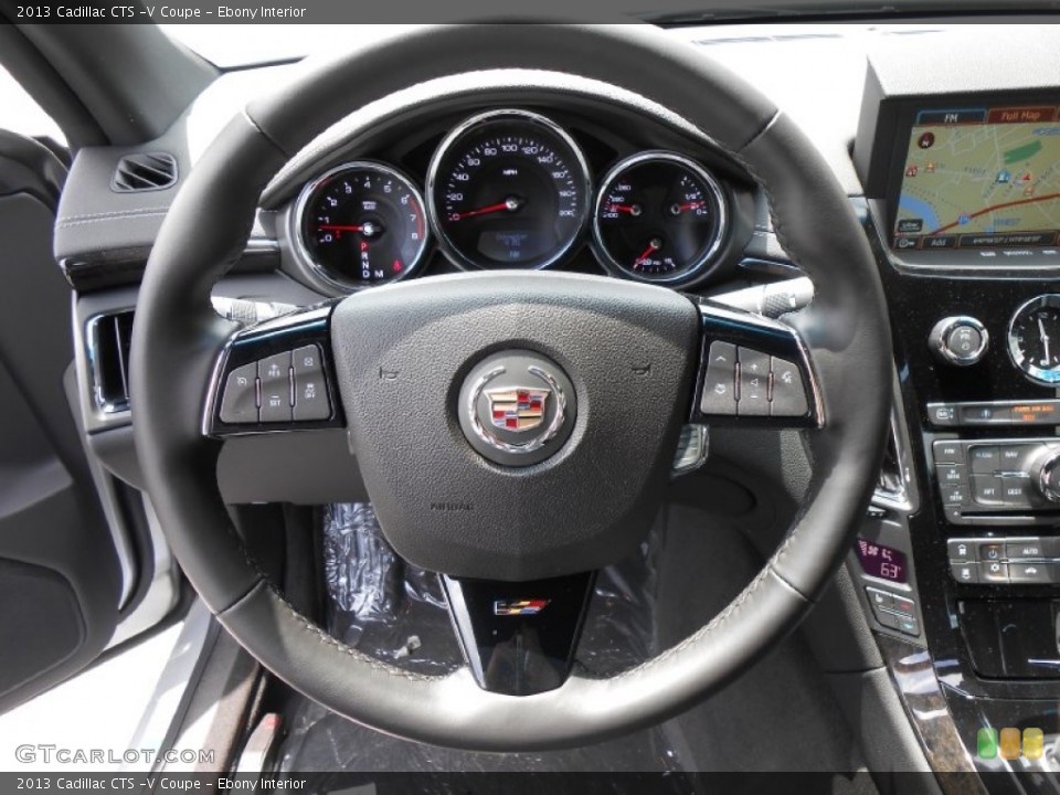 Ebony Interior Steering Wheel for the 2013 Cadillac CTS -V Coupe #82537115