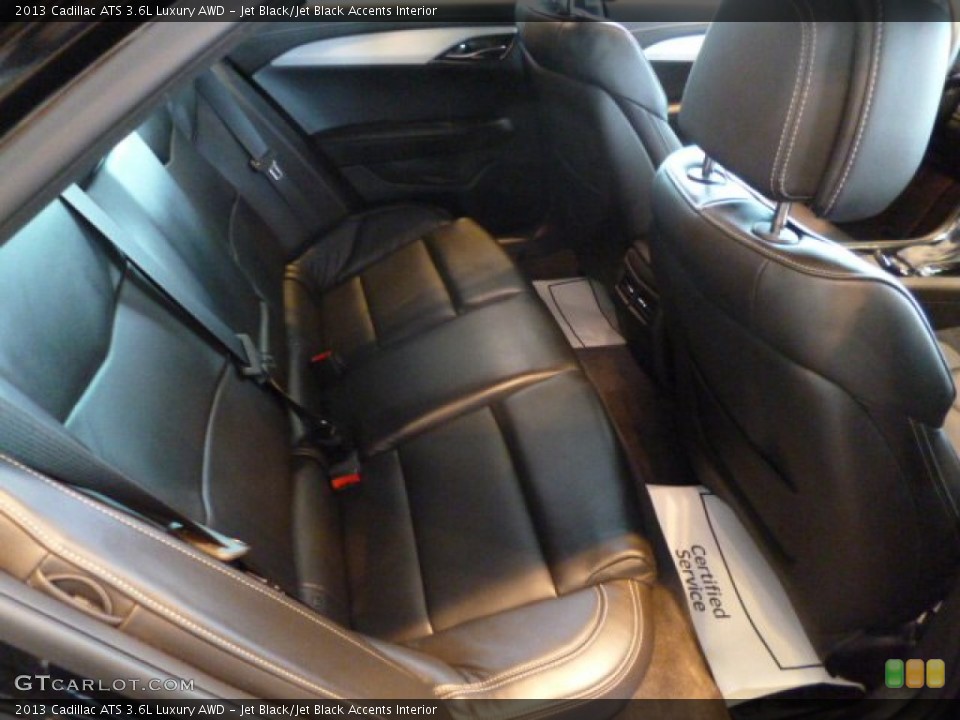 Jet Black/Jet Black Accents Interior Rear Seat for the 2013 Cadillac ATS 3.6L Luxury AWD #82537619