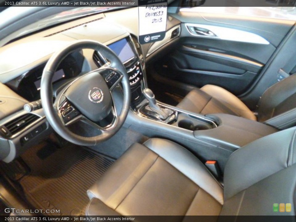 Jet Black/Jet Black Accents Interior Prime Interior for the 2013 Cadillac ATS 3.6L Luxury AWD #82537720