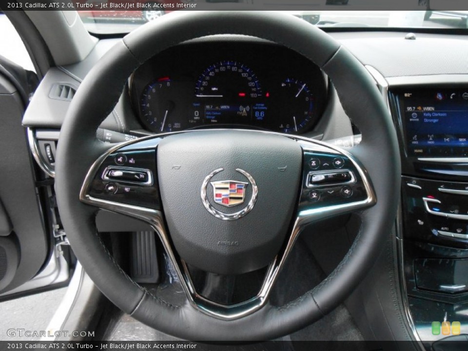 Jet Black/Jet Black Accents Interior Steering Wheel for the 2013 Cadillac ATS 2.0L Turbo #82538149