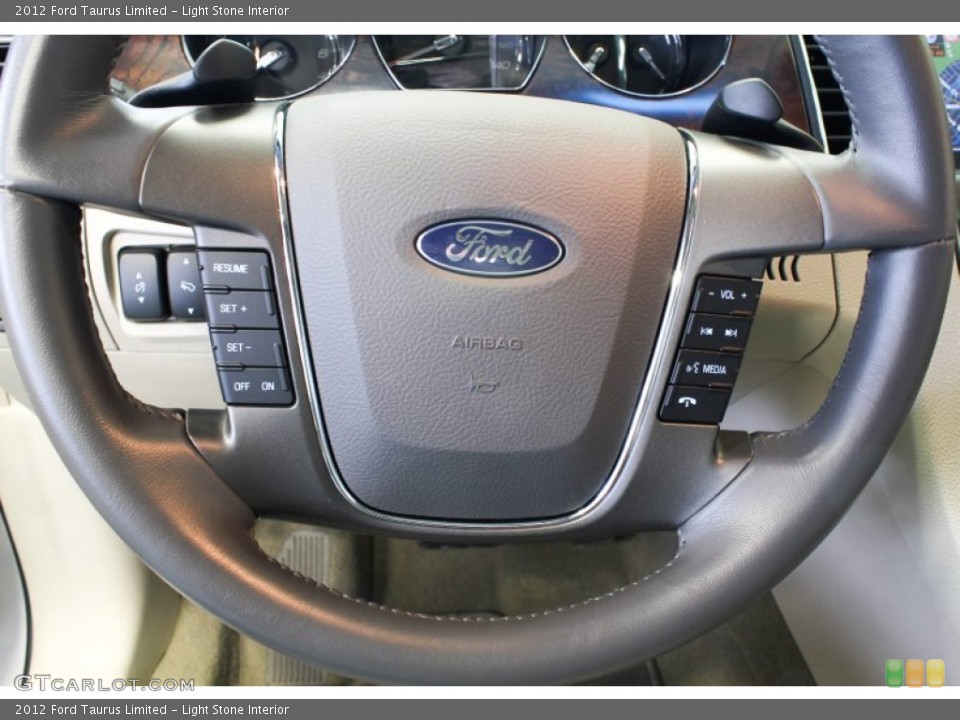 Light Stone Interior Steering Wheel for the 2012 Ford Taurus Limited #82538791