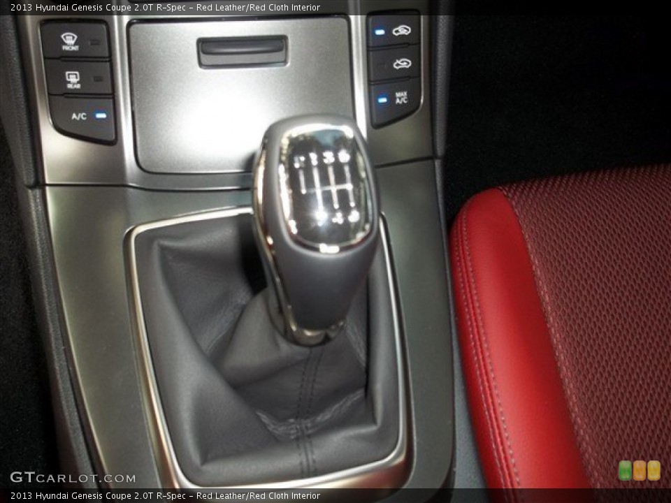 Red Leather/Red Cloth Interior Transmission for the 2013 Hyundai Genesis Coupe 2.0T R-Spec #82539339