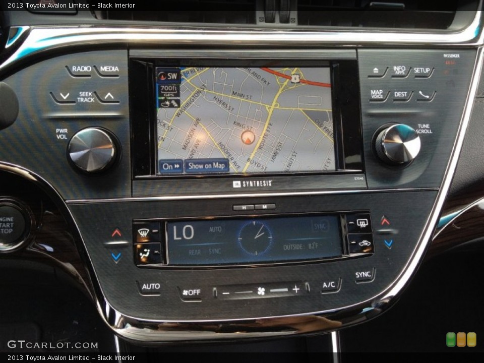 Black Interior Navigation for the 2013 Toyota Avalon Limited #82539485