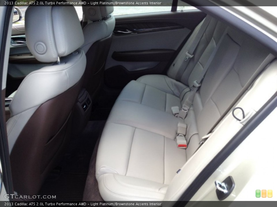 Light Platinum/Brownstone Accents Interior Rear Seat for the 2013 Cadillac ATS 2.0L Turbo Performance AWD #82539665