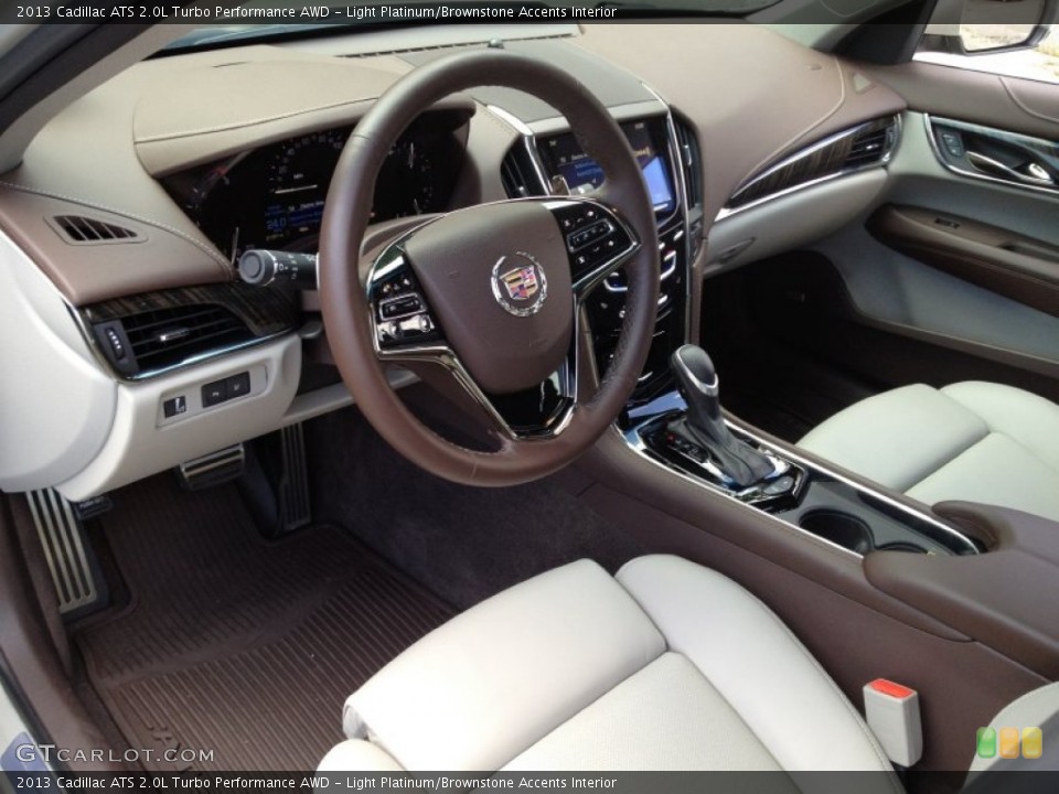 Light Platinum/Brownstone Accents Interior Prime Interior for the 2013 Cadillac ATS 2.0L Turbo Performance AWD #82539701