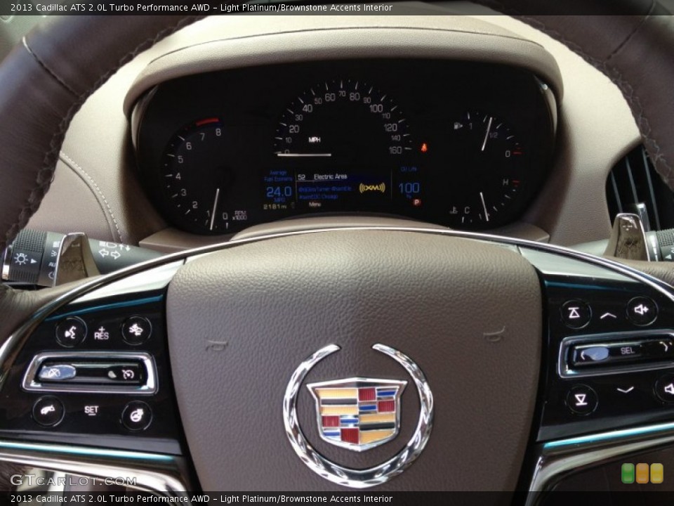 Light Platinum/Brownstone Accents Interior Controls for the 2013 Cadillac ATS 2.0L Turbo Performance AWD #82539809