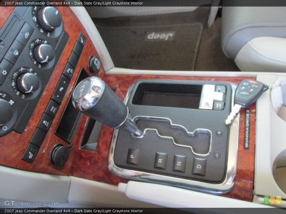 Dark Slate Gray/Light Graystone Interior Transmission for the 2007 Jeep Commander Overland 4x4 #82540489