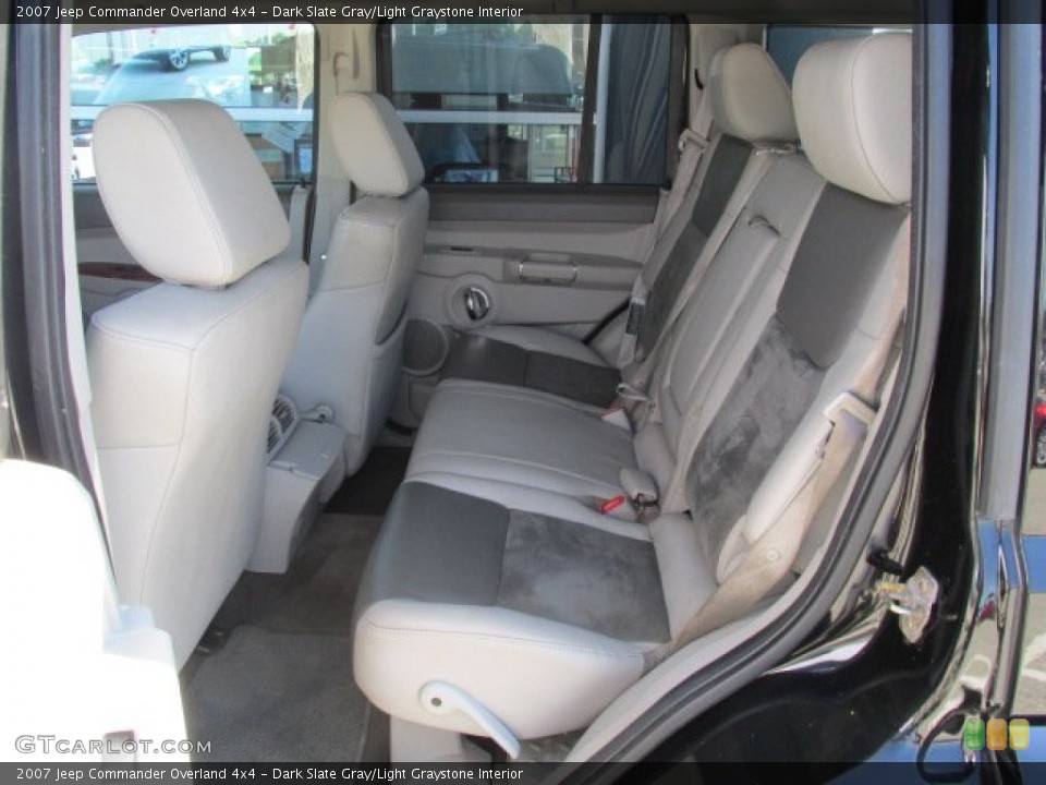 Dark Slate Gray/Light Graystone Interior Rear Seat for the 2007 Jeep Commander Overland 4x4 #82540520