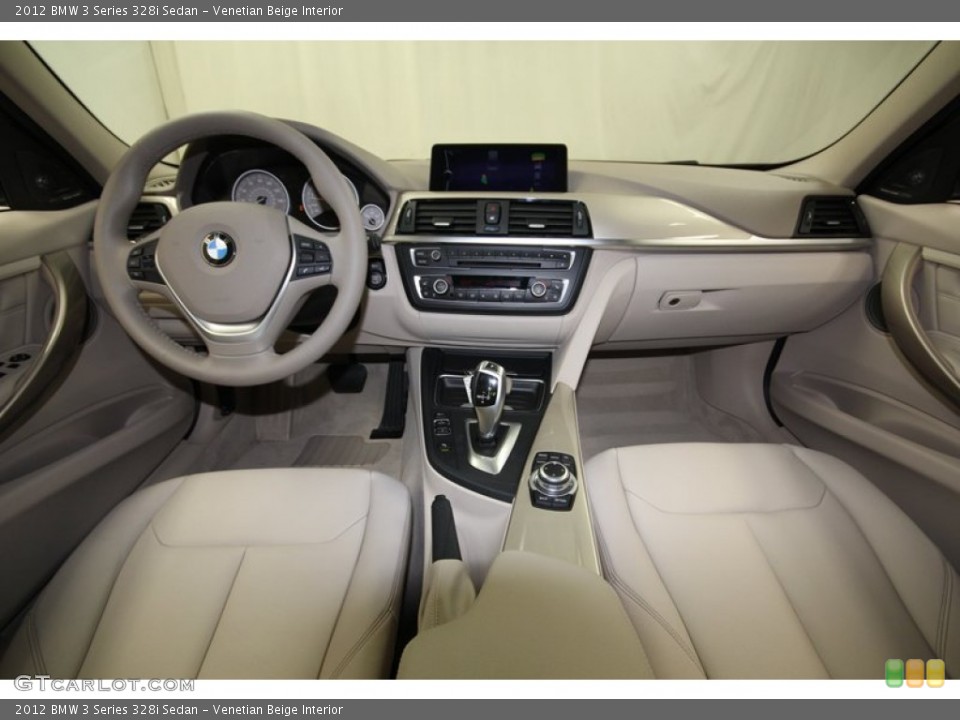 Venetian Beige Interior Dashboard for the 2012 BMW 3 Series 328i Sedan #82540791