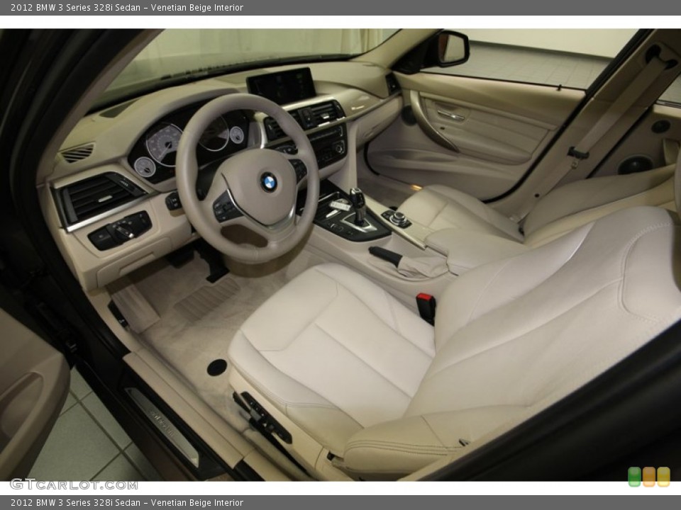 Venetian Beige Interior Prime Interior for the 2012 BMW 3 Series 328i Sedan #82540937