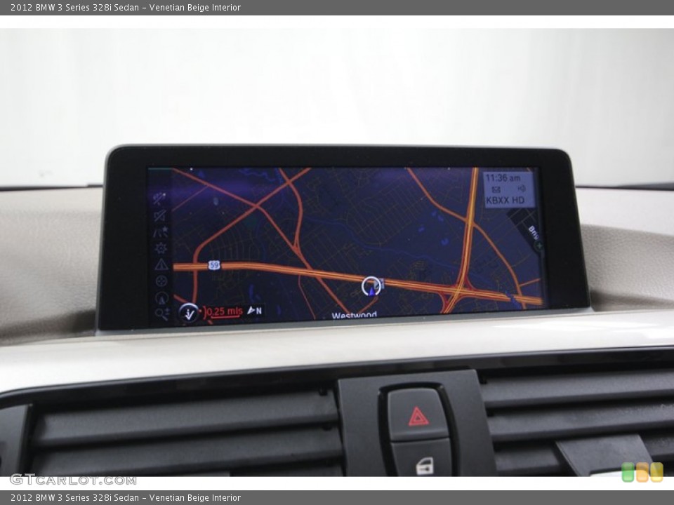 Venetian Beige Interior Navigation for the 2012 BMW 3 Series 328i Sedan #82541105