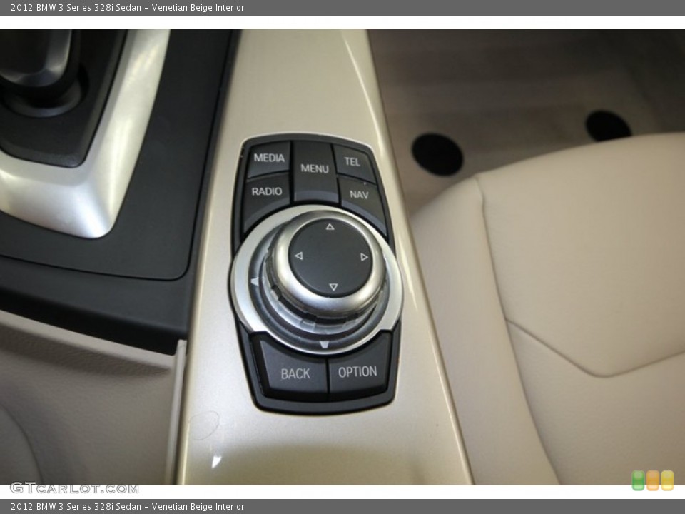 Venetian Beige Interior Controls for the 2012 BMW 3 Series 328i Sedan #82541158